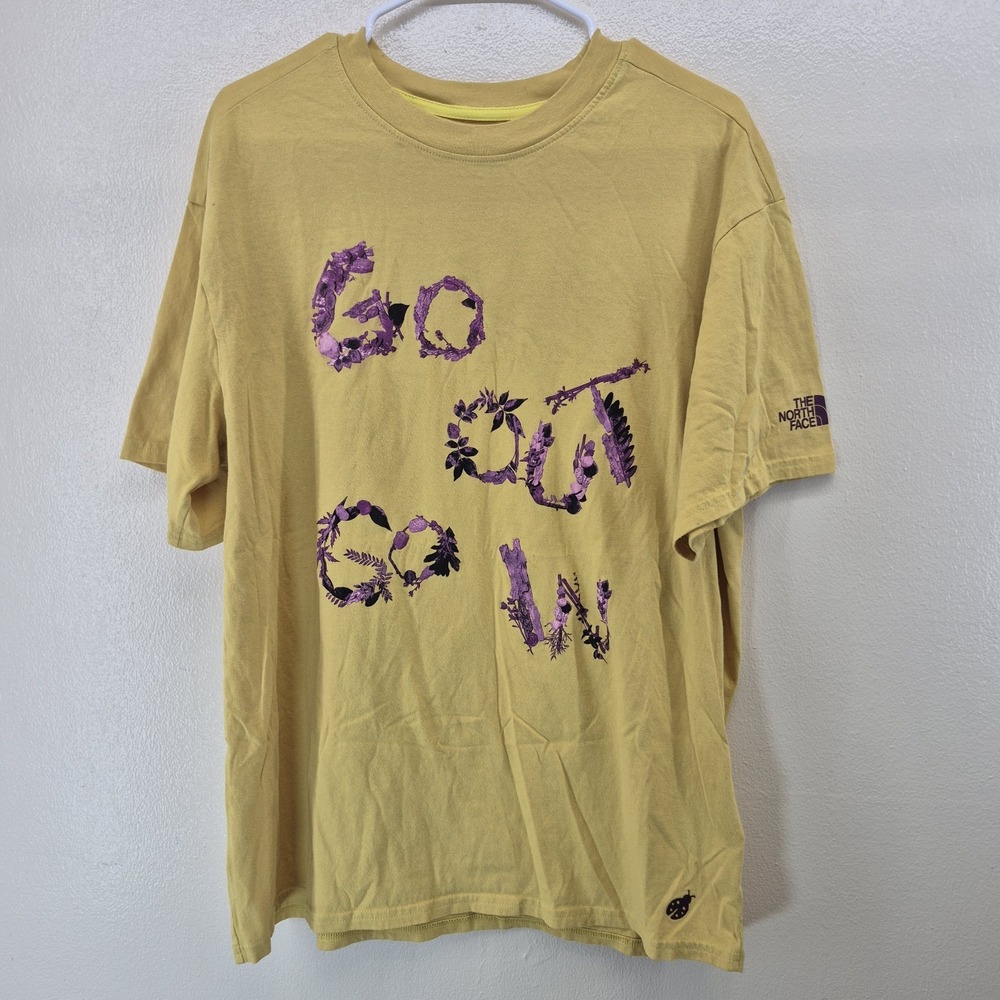The North Face x Hike Clerb Evolution Oversized T-Shirt Women's Large Yellow‎